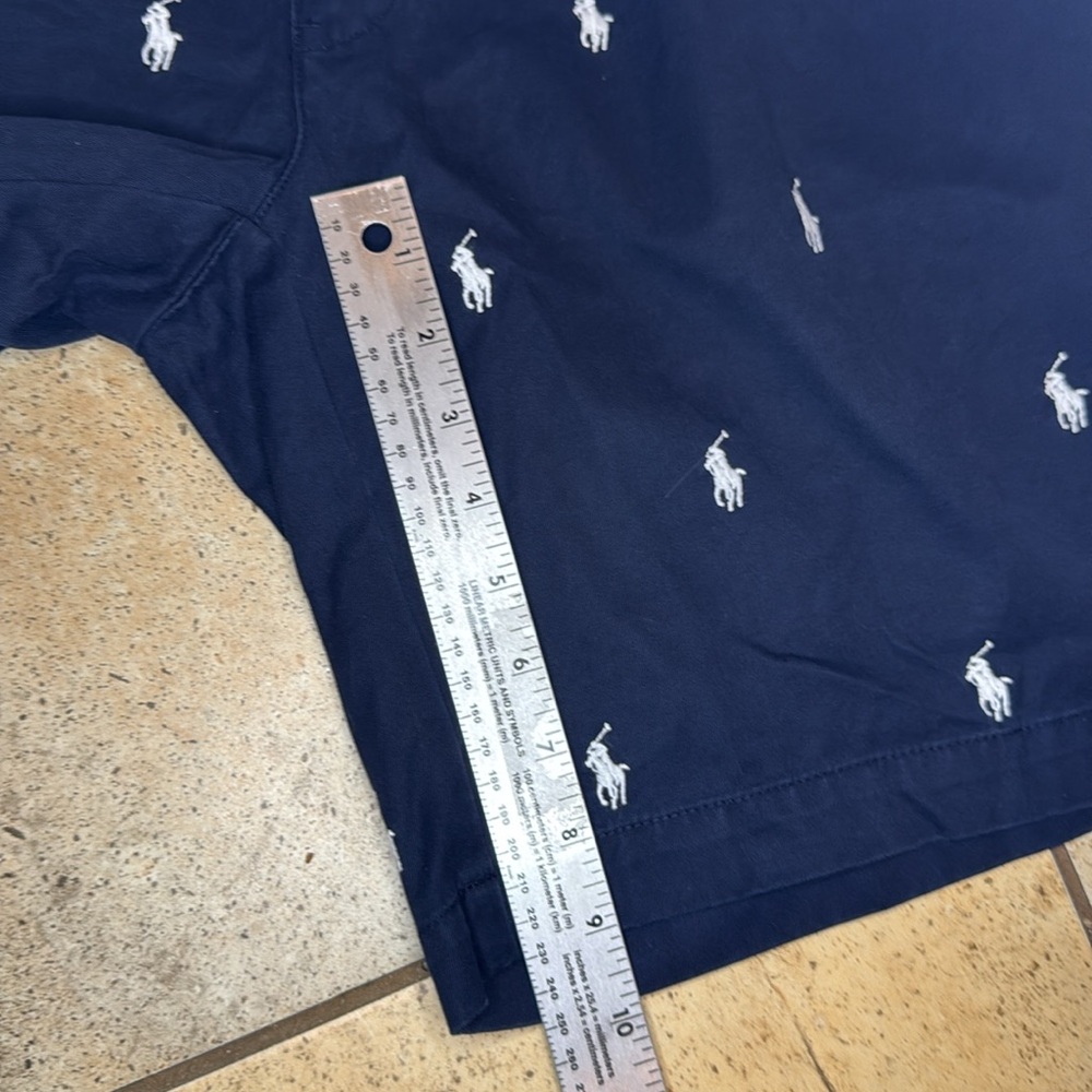 Polo by Ralph Lauren Tyler Navy Logo Shorts - size 35 waist - Picture 8 of 11